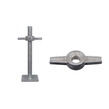 galvanized adjustable hollow screw solid steel jack base